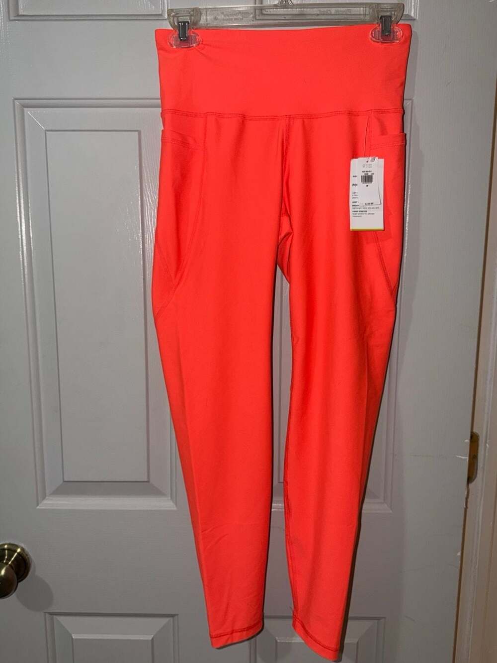 Old Navy PowerSoft High-Rise Legging Size M Neon Coral